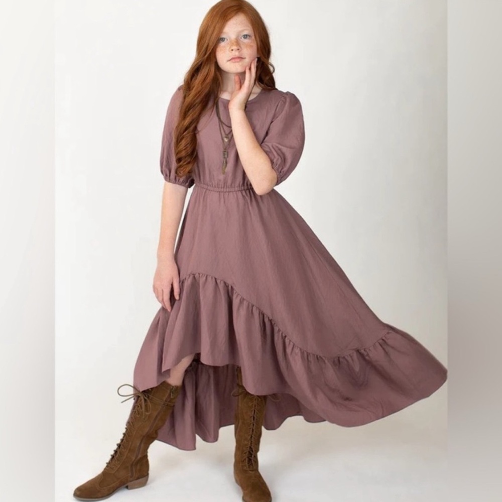 Joyfolie Mia Joy Girls Gabriella Maxi Dress in Orchid Size 6 NWT MSRP $69